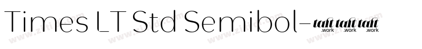 Times LT Std Semibol字体转换